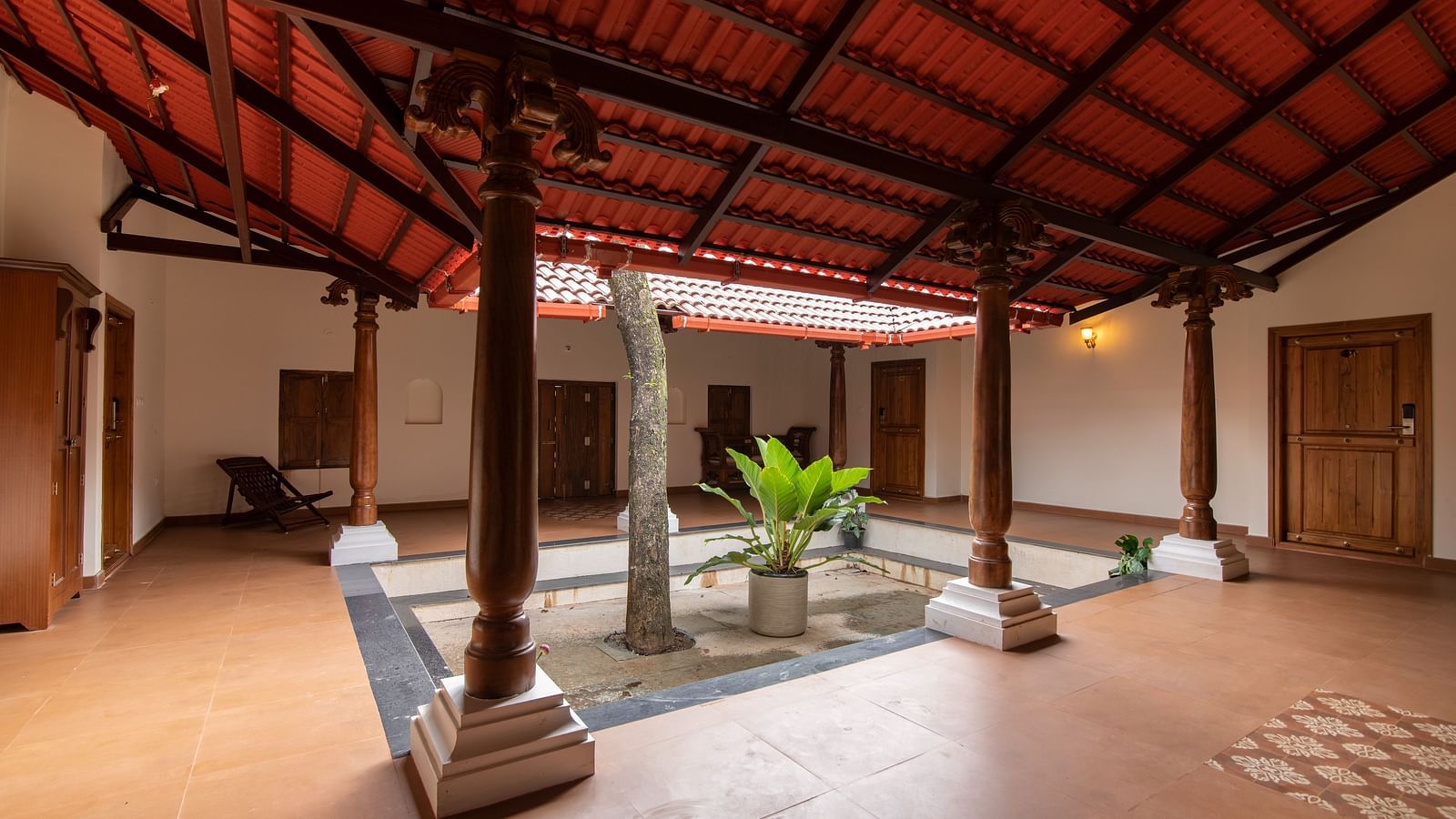 villa inner hall - Tapovana, Sakleshpura