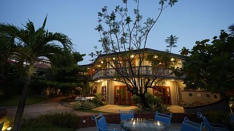 An facade image of a property that showcases an outdoor seating areas - Argo By Trance, Goa
