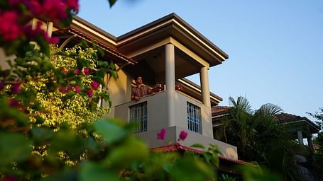 An image of a balcony from the outside of the property - Argo By Trance, Goa