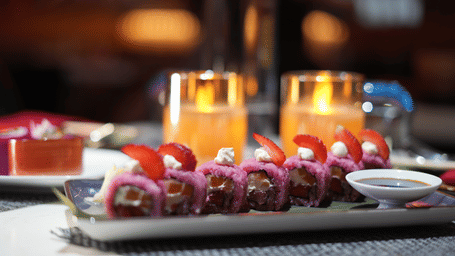 Strawberry Cream Cheese Sushi