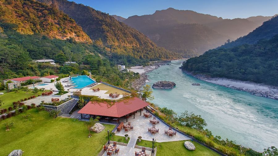 A resplendent view of the serene Ganges - Aloha on the Ganges, Rishikesh