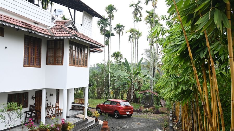 Side view of the Facade of Ananda Holiday Home, Wayanad