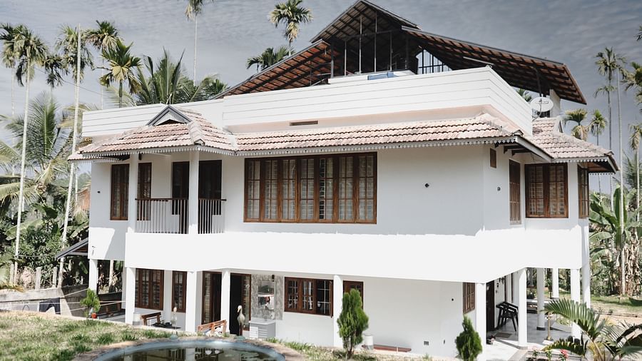 Wide view of the Facade of Ananda Holiday Home, Wayanad