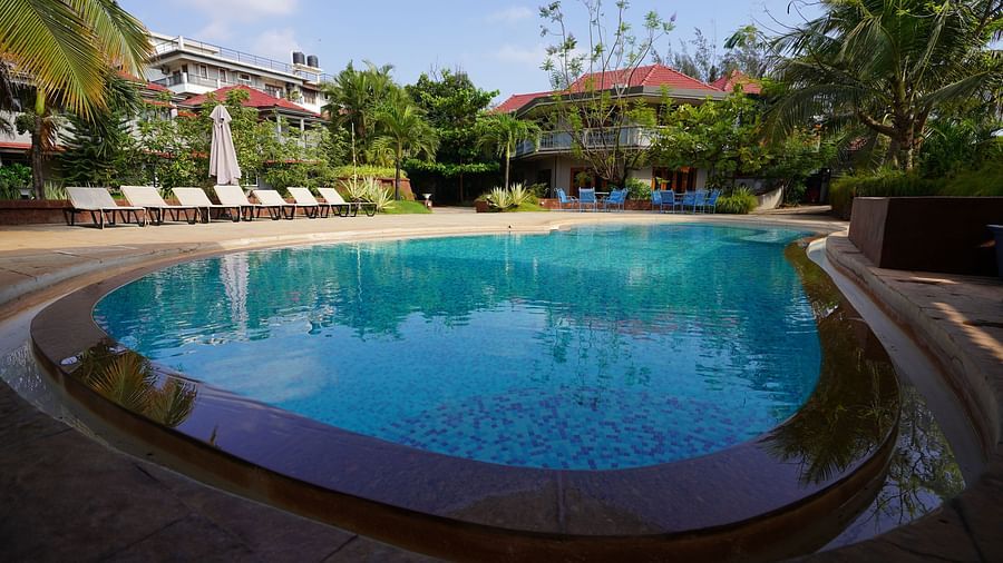 An image of a swimming pool in a private property - Argo By Trance, Goa