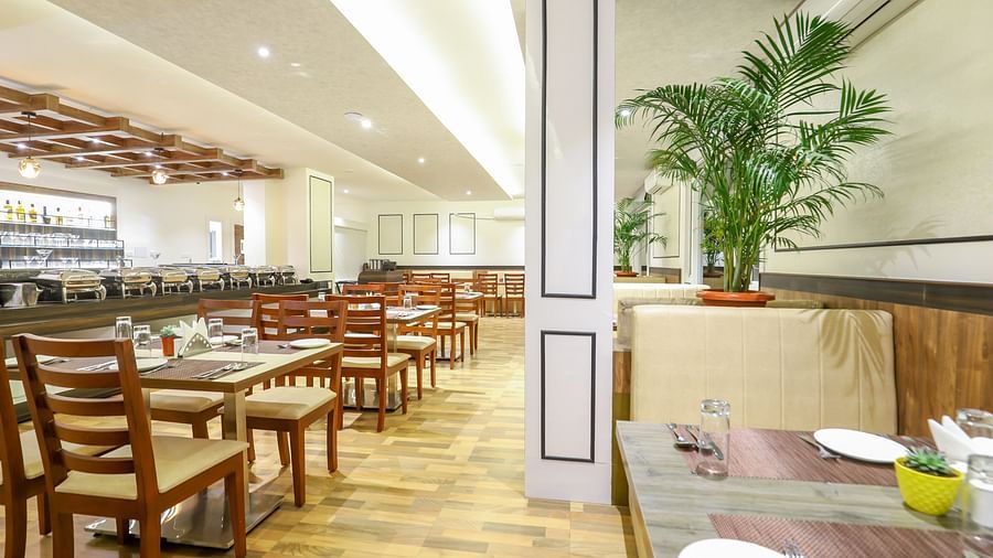 dining setting at a restaurant at Banari Regency by Summit, Namchi