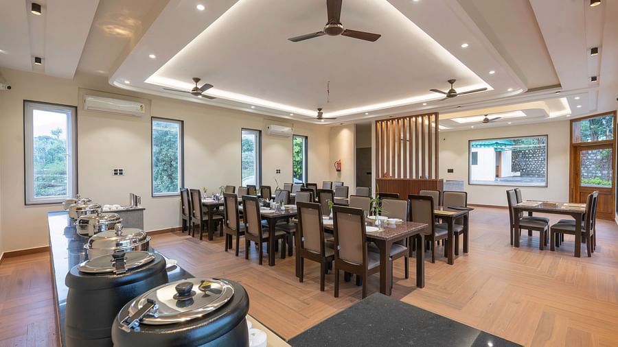 interior of our restaurant in Jim Corbett - Corbett Four Seasons, Ramnagar