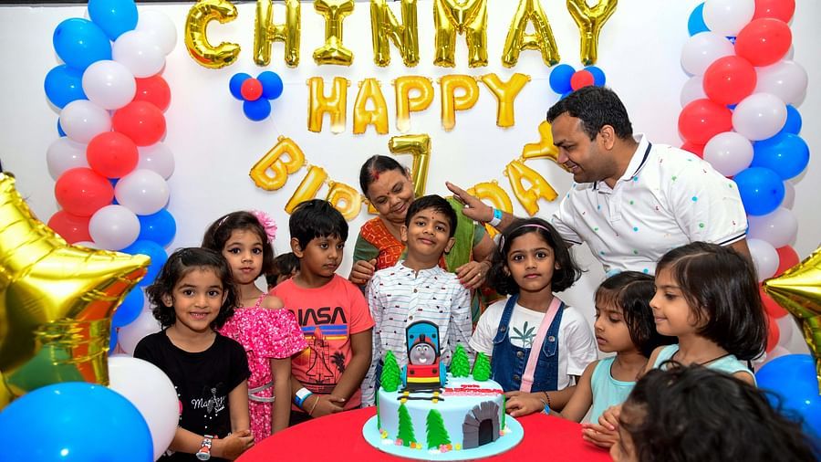 A group of children posing for a picture - Diamond Parks, Pune 