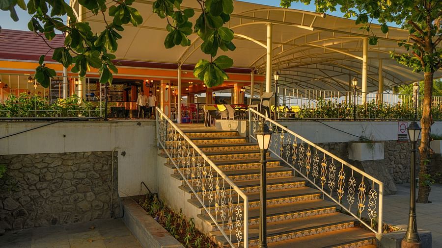 A lflight of stairs leading to the Copa and Coline | Diamond Parks, Pune