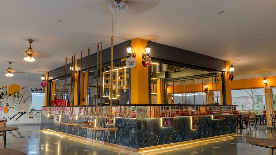 The interior of the Copa and Colina which has modern and minimal lighting solutions | Diamond Parks, Pune