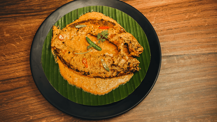 image of another type of bengali fish curry made in mustard gravy - Dip Holidays, Birbhum