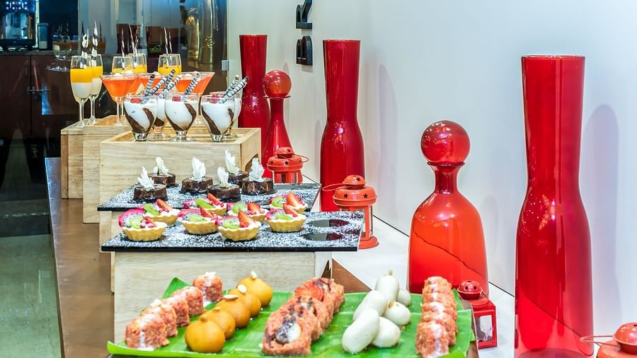 Desert Buffet at Branche Restaurant at Golden Suites, Gurgaon