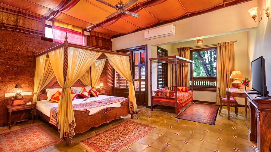 image of the malnad palace suite at Hoysala village resort, hassan