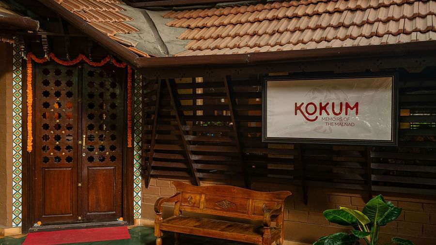 facade image of the kokam bar and restaurant at Hoysala Village resort, hassan.