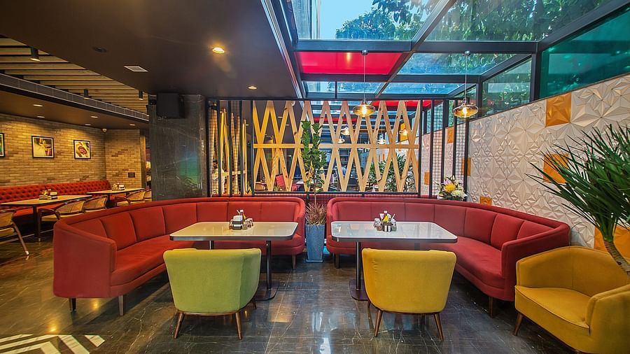 sitting area at the Inde Signature, Jaipur