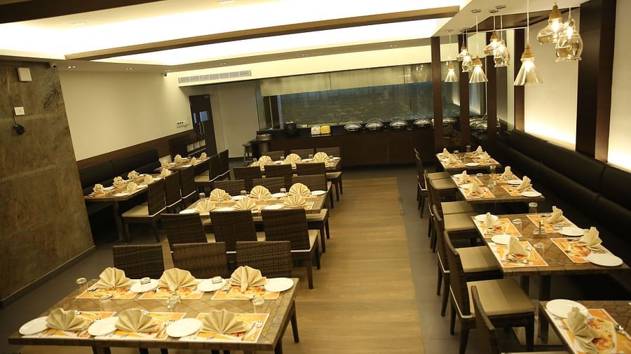 dining at a restaurant at Khanna Fiesta, Vellore