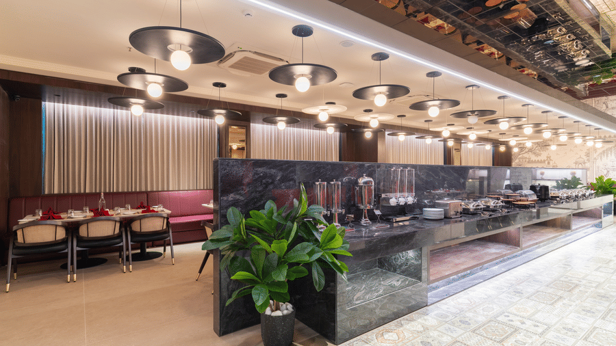 Restaurant Buffet Setup