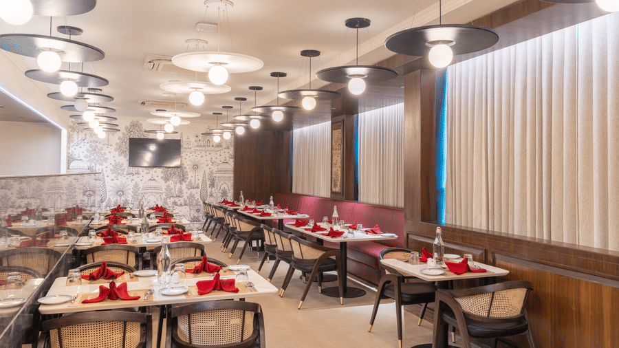 Restaurant 2Spacious dining area serving delicious cuisine at Lords Inn Sanand Gujarat.