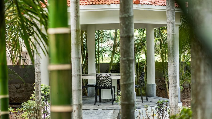 Outdoor gazebo with chairs - Mango Hill Resort, Coimbatore