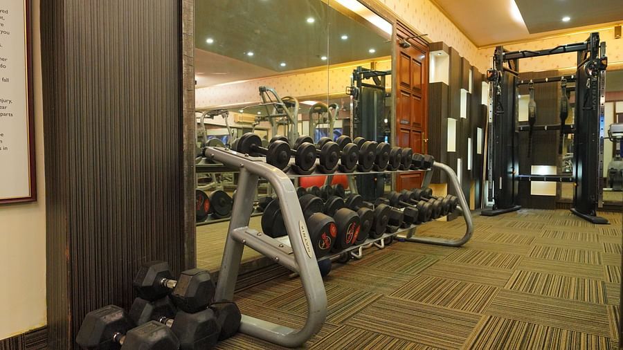 gym equipment in the fitness centre - Mayfair Lagoon, Bhubaneswar 10