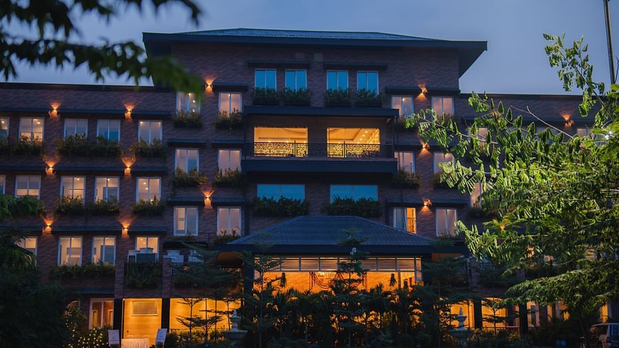 Facade of Mayfair Purnea during nightime