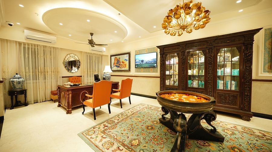the outside waiting area of the spa - Mayfair Tea Resort, Siliguri