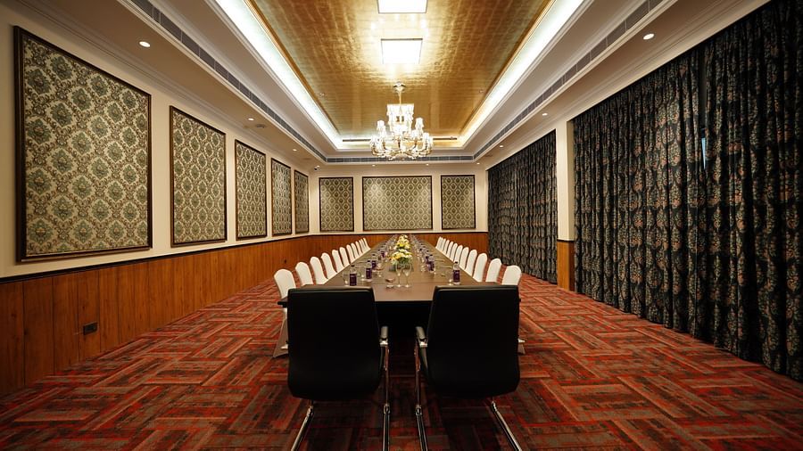 indoor seating space at a banquet hall - Mayfair Tea Resort, Siliguri 1