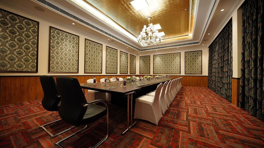 indoor seating space at a banquet hall - Mayfair Tea Resort, Siliguri 2