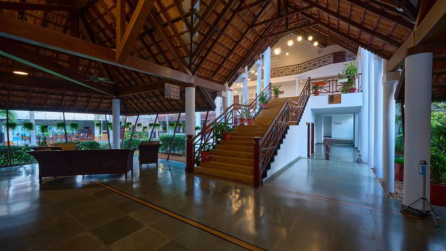 seating arrangements inside the restaurant - Rhythm Kumarakom