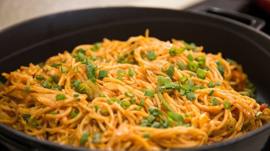 Noodles at a Lonavala restaurant and bar - Rhythm Lonavala