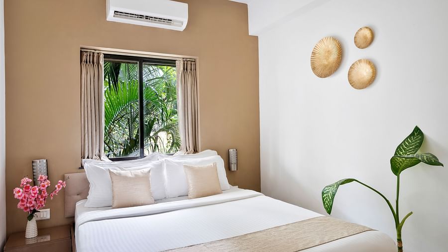 room with bed