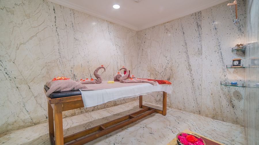 Massage room at Sitara Luxury Hotel in Hyderabad near Ramoji Film City