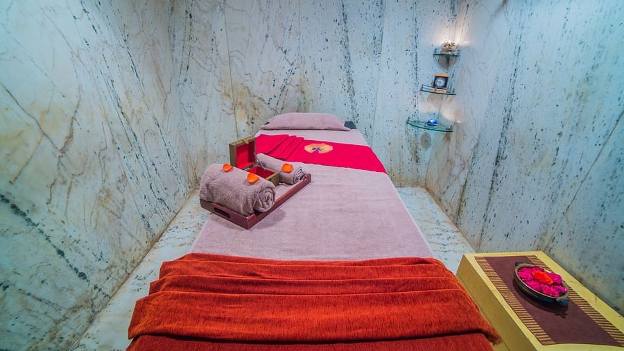 Massage room at Sitara Luxury Hotel in Hyderabad near Ramoji Film City