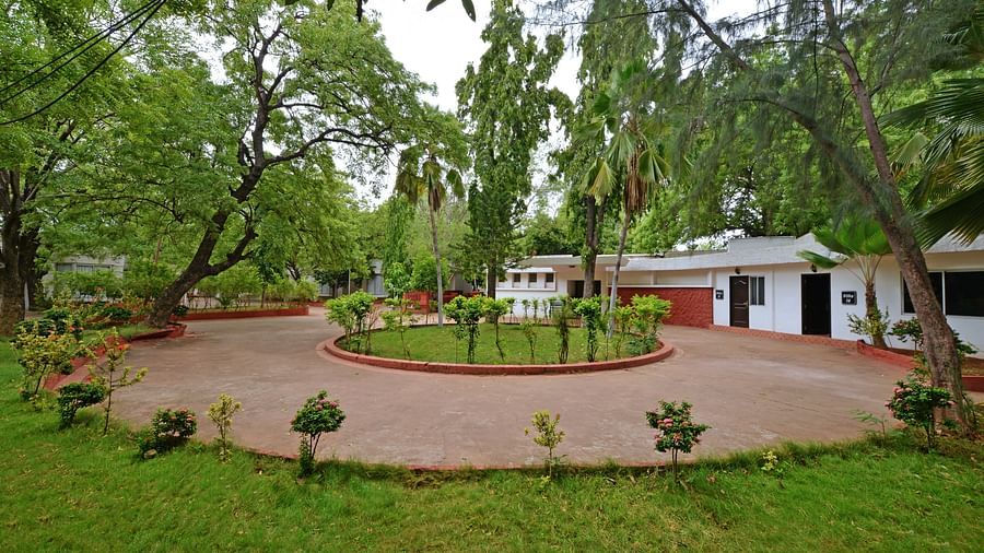 Garden area at SRM Hotel Trichy