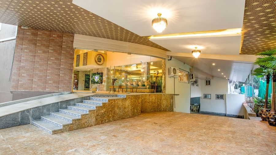 Entrance of the Summit Calangute Resort & Spa with inviting lighting