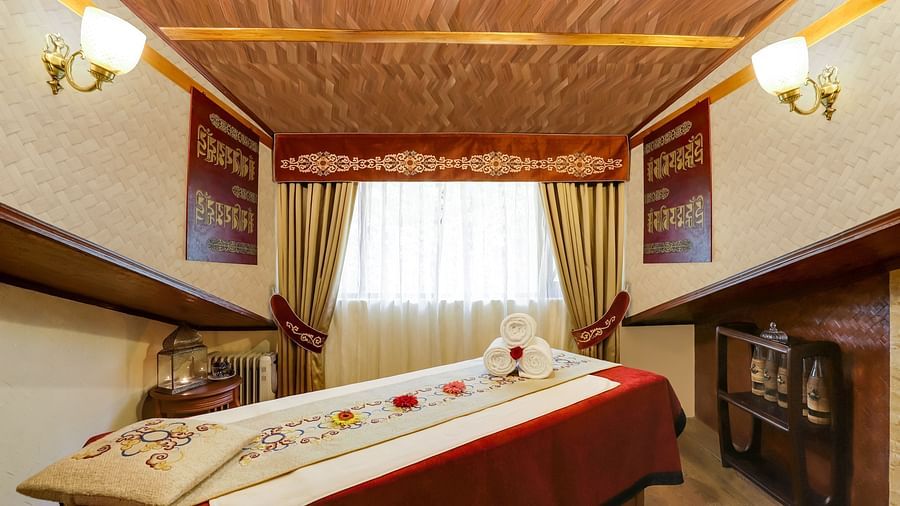 interior of the spa at Summit Hermon Darjeeling