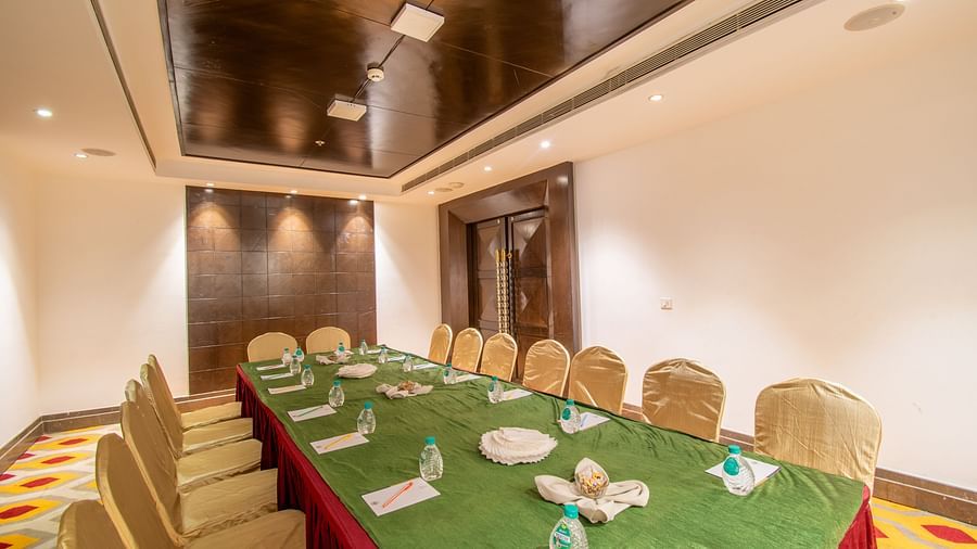 Neatly arranged conference table ready for a small group business meeting- TGI Grand Fortuna, Krishnagiri Main Road, Hosur