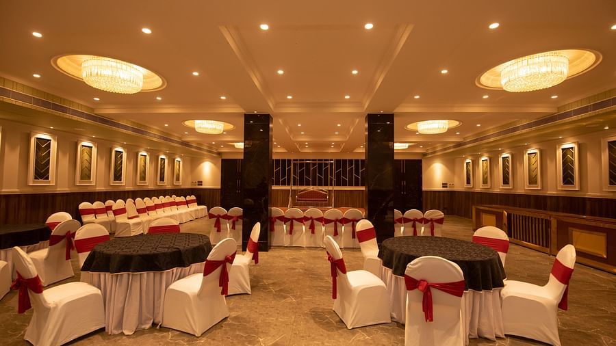 Seating arrangements inside Concorde hall 1 - The Cindrella Hotel, Siliguri