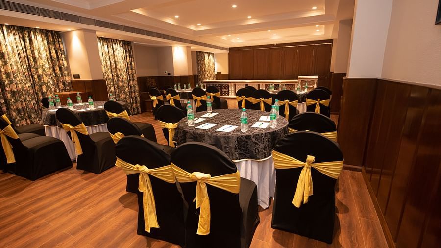 Seating arrangements inside coronation hall 1 - The Cindrella Hotel, Siliguri