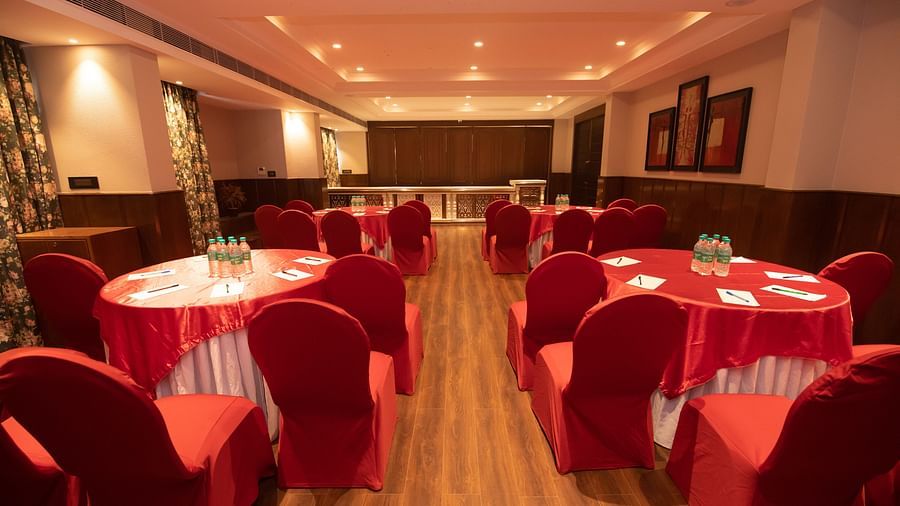 Seating arrangements inside coronation hall 2 - The Cindrella Hotel, Siliguri