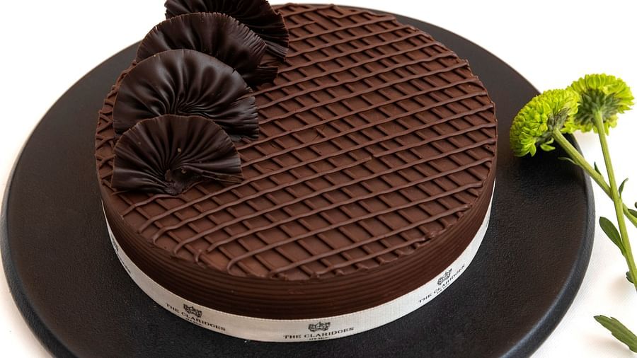 image of the bitter nineteen eighty bittr chocolate loaded with the goodness of dark chocolate compounds prepared by the ye old bakery - The Claridges New Delhi