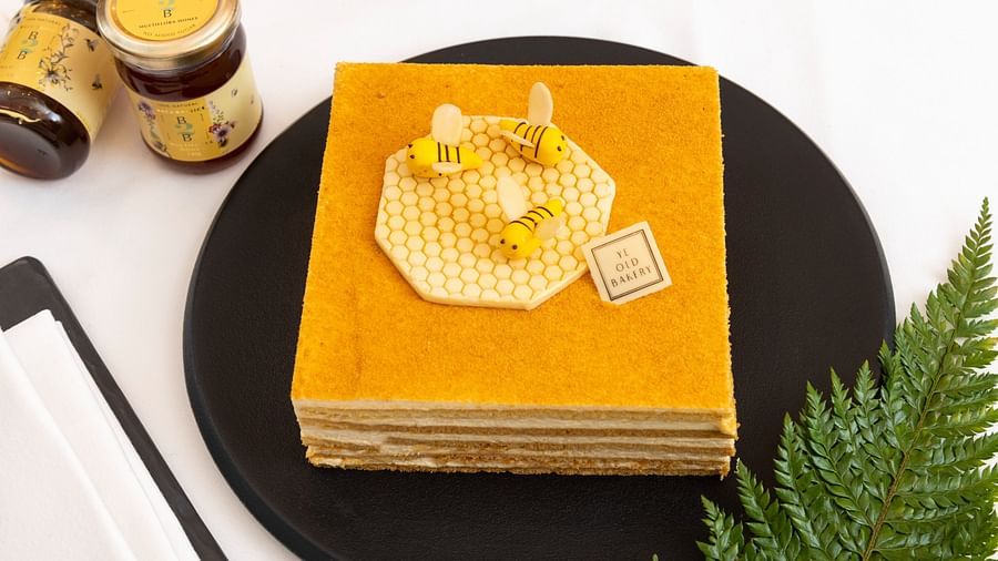 image of a delicious loaf of honey cake by the ye old bakery - The Claridges New Delhi
