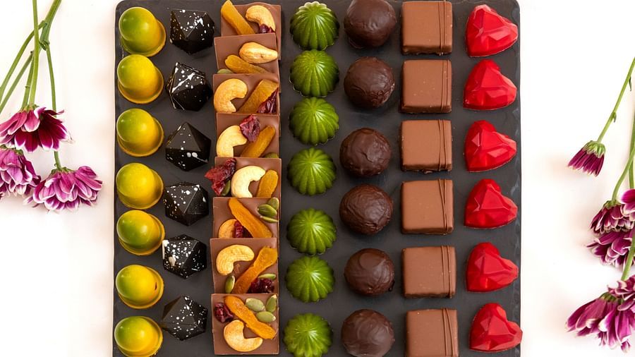 image of a amazing platter of chocolates curated by the ye old bakery - The Claridges New Delhi