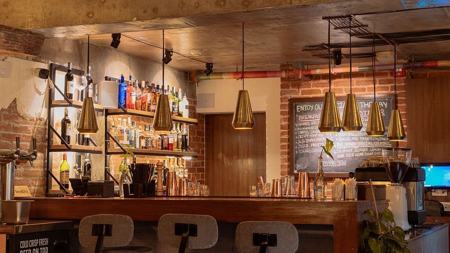 The community bistro at The Nanee with seating arrangement and beautiful decoration