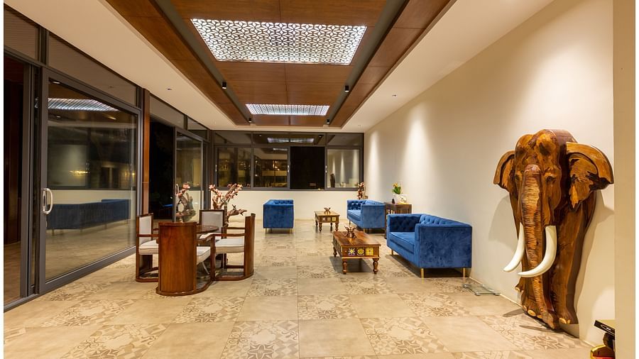 Lounge at The Silver Sky Hotels and Resorts, Chikkamangaluru