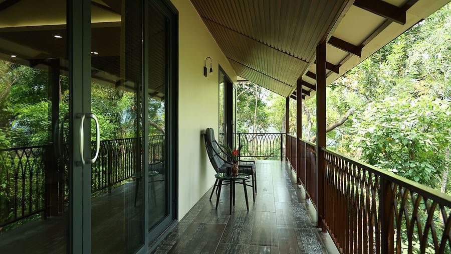 Patio and Balcony of Serenity Suites at The Silver Sky Hotels and Resorts, Chikkamagaluru 2