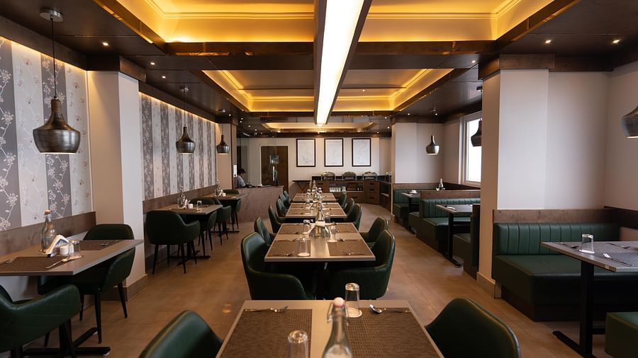full view of the restaurant at the soma hotel by avianna group, darjeeling