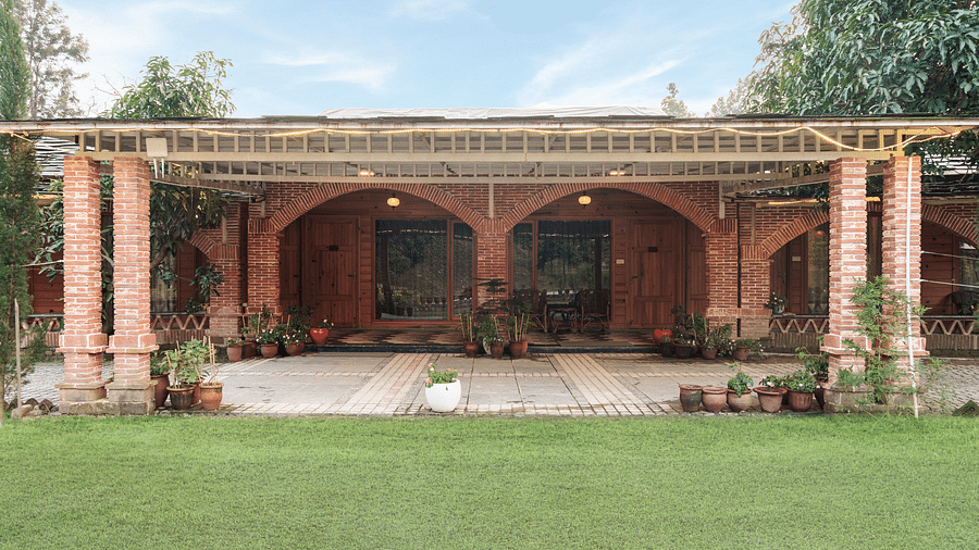 Facade view of the entrance The Sylvan Retreat, Dehradun.