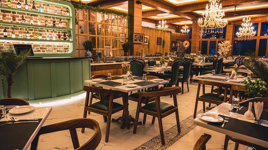 image of the indoor dining area at the alpenrose - the tattva boutique resort