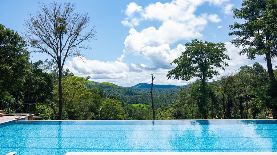 pool side view - Tapovana, Sakleshpura