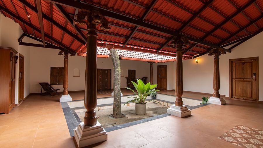 villa inner hall - Tapovana, Sakleshpura